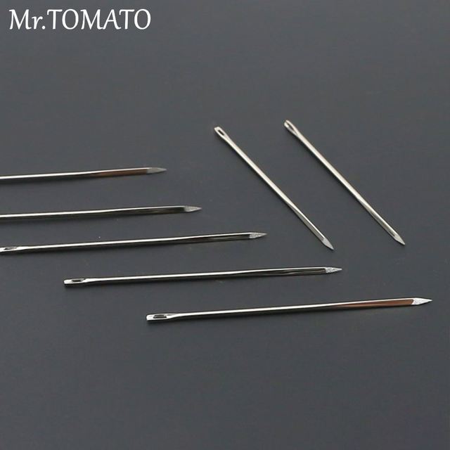 10pcs Set hand Needles Leather Sewing Needle Hand Sewing triangular pin  special for leathercraft handwork repair - AliExpress